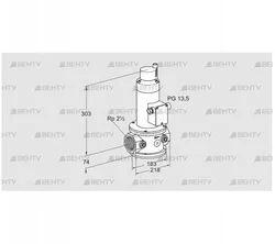 VR 65R01RT33D (85249100) Воздушный электромагнитный клапан Kromschroder