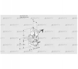 VAH120R/NKAE (88033812) Клапан с регулятором расхода Kromschroder