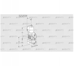 VAG1T-/20N/NQGLAA (88033063) Газовый клапан с регулятором соотношения Kromschroder