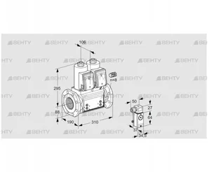 VCS780F05NNWR3B/4-3-/2-3- (88207374) Сдвоенный газовый клапан Kromschroder