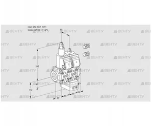 VCG2E40R/40R05LGEWR3/PPPP/PPPP (88104334) Клапан с регулятором соотношения Kromschroder