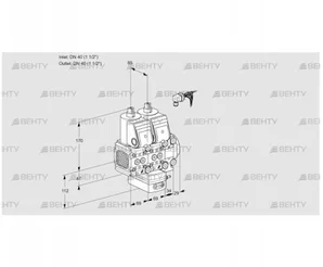 VCG2E40R/40R05FNGEVWR/PPPP/PPPP (88103035) Клапан с регулятором соотношения Kromschroder