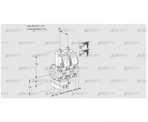 VCG2E40R/40R05GENWR6/PPPP/PPPP (88104294) Клапан с регулятором соотношения Kromschroder