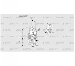 VAG1-/25R/NWAE (88029008) Газовый клапан с регулятором соотношения Kromschroder