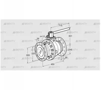 AKT 250/200F160G1 (03152320) Запорный кран Kromschroder