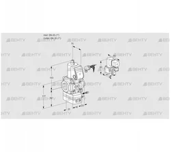 VAG125R/NWAE (88007387) Газовый клапан с регулятором соотношения Kromschroder