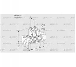 VCS3E50F/50F05NNVWR3/PPPP/PPPP (88106277) Сдвоенный газовый клапан Kromschroder