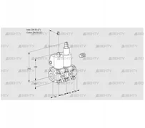 VCS3E50R/50R05NLWL/PPPP/PPPP (88107030) Сдвоенный газовый клапан Kromschroder