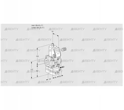 VAG125R/NWAE (88025546) Газовый клапан с регулятором соотношения Kromschroder