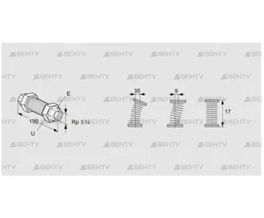 EKO 40RI (03262050) Газовый компенсатор Kromschroder