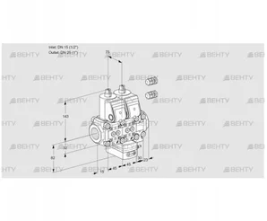 VCD1E15R/25R05ND-50VWR3/PPPP/PPPP (88101533) Регулятор давления Kromschroder