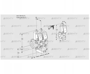 VCG3E50R/50R05NGEQR/PPPP/PPZS (88101905) Клапан с регулятором соотношения Kromschroder