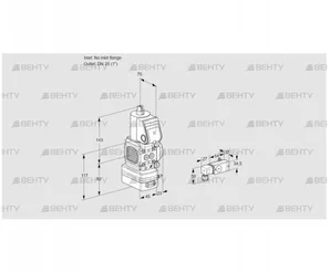 VAD1-/25R/NW-50A (88033641) Газовый клапан с регулятором давления Kromschroder