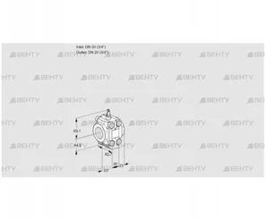 VMV120N05M (88025479) Регулирующая задвижка Kromschroder