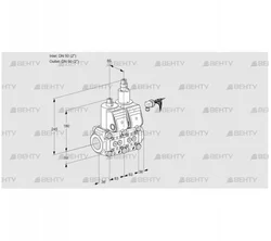 VCS3E50R/50R05NLWR/PPPP/PPPP (88103203) Сдвоенный газовый клапан Kromschroder