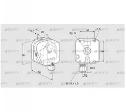 DG 500S-3 (84447490) Датчик-реле давления газа Kromschroder