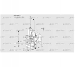 VAD2E50R/40F05D-50VWR/PP/PP (88102210) Газовый клапан с регулятором давления Kromschroder