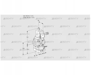 VAG240R/NWGRAE (88018822) Газовый клапан с регулятором соотношения Kromschroder