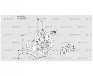 VCV3E50F/50F05NVKWR/2-PP/PPPP (88100954) Клапан с регулятором соотношения Kromschroder