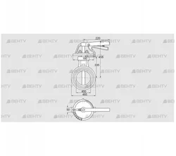 DKR 400Z03H450D (72701370) Дроссельная заслонка Kromschroder