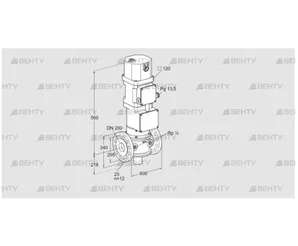 VK 200F02W5XA43 (85311086) Газовый клапан с приводом Kromschroder