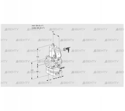 VAG125R/NWAE (88012713) Газовый клапан с регулятором соотношения Kromschroder