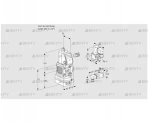 VAV1-/15R/NWBK (88032928) Газовый клапан с регулятором соотношения Kromschroder