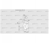 BVA125Z05V (88301488) Дроссельная заслонка Kromschroder