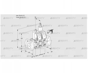 VCS3E50F/50F05NLWR/PPPP/PPPP (88103198) Сдвоенный газовый клапан Kromschroder