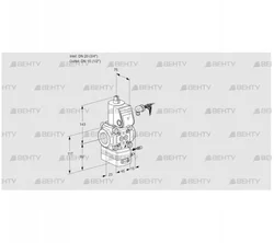 VAG120/15R/NWBE (88007408) Газовый клапан с регулятором соотношения Kromschroder