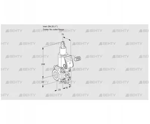 VAS125/-R/LW (88008052) Газовый клапан Kromschroder