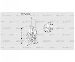 VAS120R/NW (88031048) Газовый клапан Kromschroder