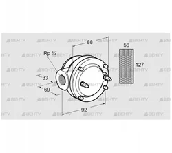 GFK 20R40-6 (81936200) Газовый фильтр Kromschroder