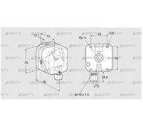 DG 150B-3 (84447400) Датчик-реле давления газа Kromschroder