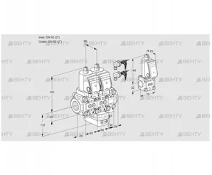 VCG2E50R/50R05NGEVWSR8/PPPP/PPBS (88105273) Клапан с регулятором соотношения Kromschroder