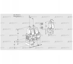 VCG1E25R/25R05FGENVWR3/MMMM/PPBS (88102781) Клапан с регулятором соотношения Kromschroder