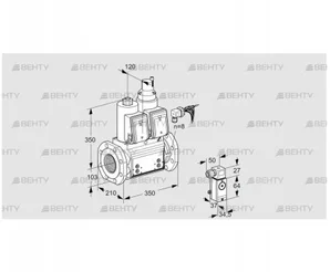 VCS8100F05NLWRB/PPPP/3-P4 (88205147) Сдвоенный газовый клапан Kromschroder