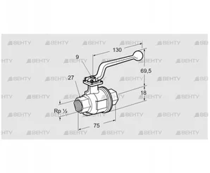 AKT 15R160S (03152351) Запорный кран Kromschroder