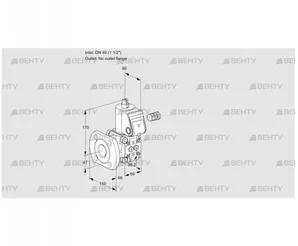 VAS240/-F/NK (88009040) Газовый клапан Kromschroder