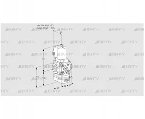 VAG2T40N/NQGLAA (88017013) Газовый клапан с регулятором соотношения Kromschroder