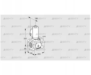 VAS7T80A05NQGLB/PP/MM (88203980) Газовый клапан Kromschroder