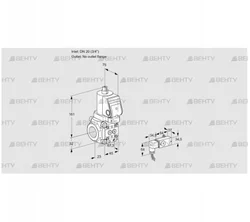 VAS1T20/-N/NQSR (88010846) Газовый клапан Kromschroder