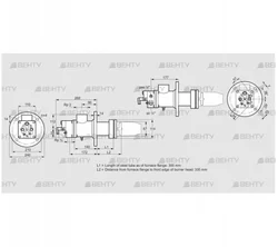 BIC 80HBL-300/335-(34)F (84032143) Газовая горелка Kromschroder