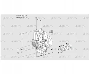 VCV2E40F/40F05FNVKWR/2-PP/3-PP (88104360) Клапан с регулятором соотношения Kromschroder