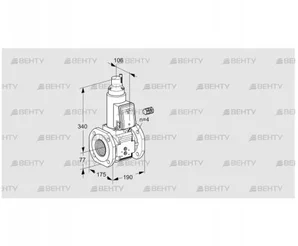 VAS665F05LW3B/PP/PP (88203018) Газовый клапан Kromschroder