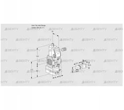 VAD1-/25R/NW-100A (88015880) Газовый клапан с регулятором давления Kromschroder