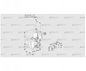 VAS240/-F/NW (88014811) Газовый клапан Kromschroder