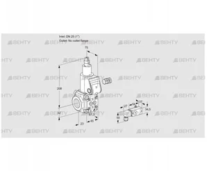 VAS125/-R/LW (88005190) Газовый клапан Kromschroder