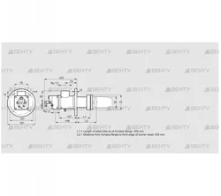 BIC 50HB-500/535-(37)D (84030160) Газовая горелка Kromschroder