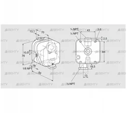 DG 10T-21N (84447810) Датчик-реле давления газа Kromschroder